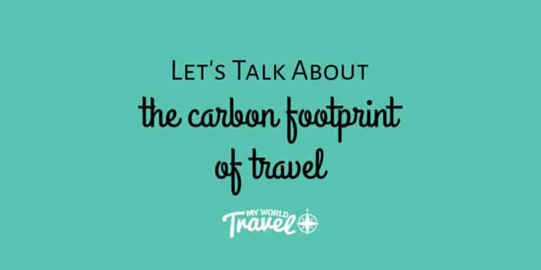Let’s talk about the carbon footprint of travel