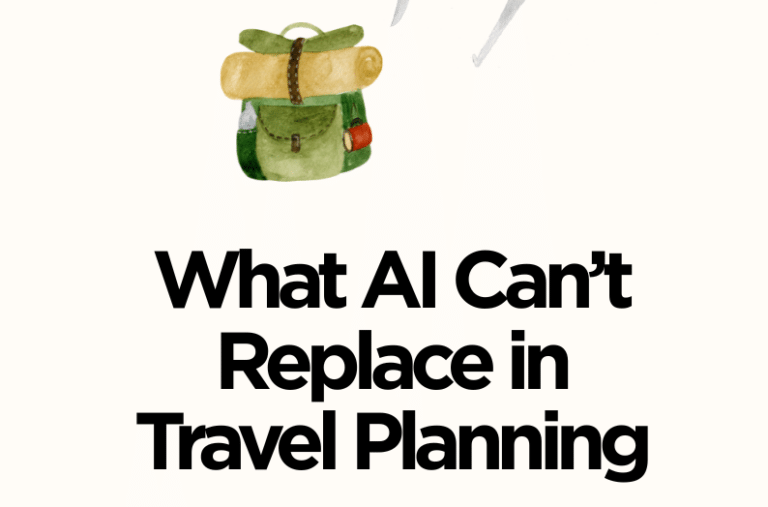 What AI can’t replace in travel planning